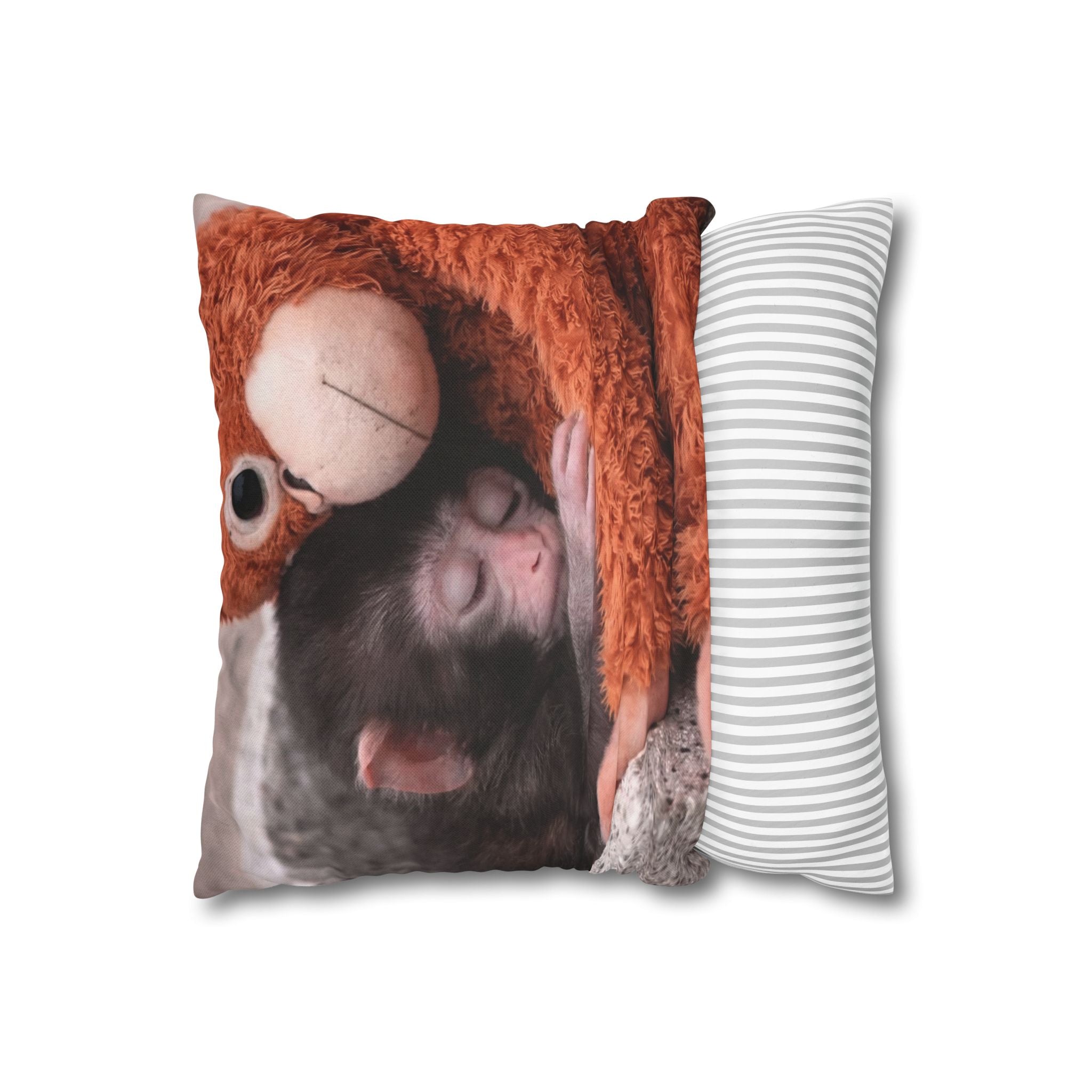Punch Pillowcase — Cute Baby Monkey Decorative Throw Pillow